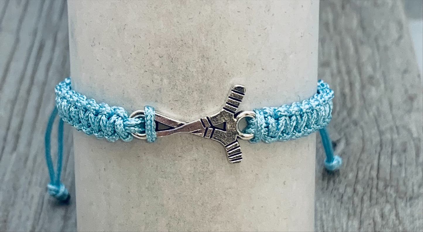 Sportybella Ice Hockey Bracelet, Hockey Jewelry Gifts, Gift for Hockey Players, Teams & Coaches