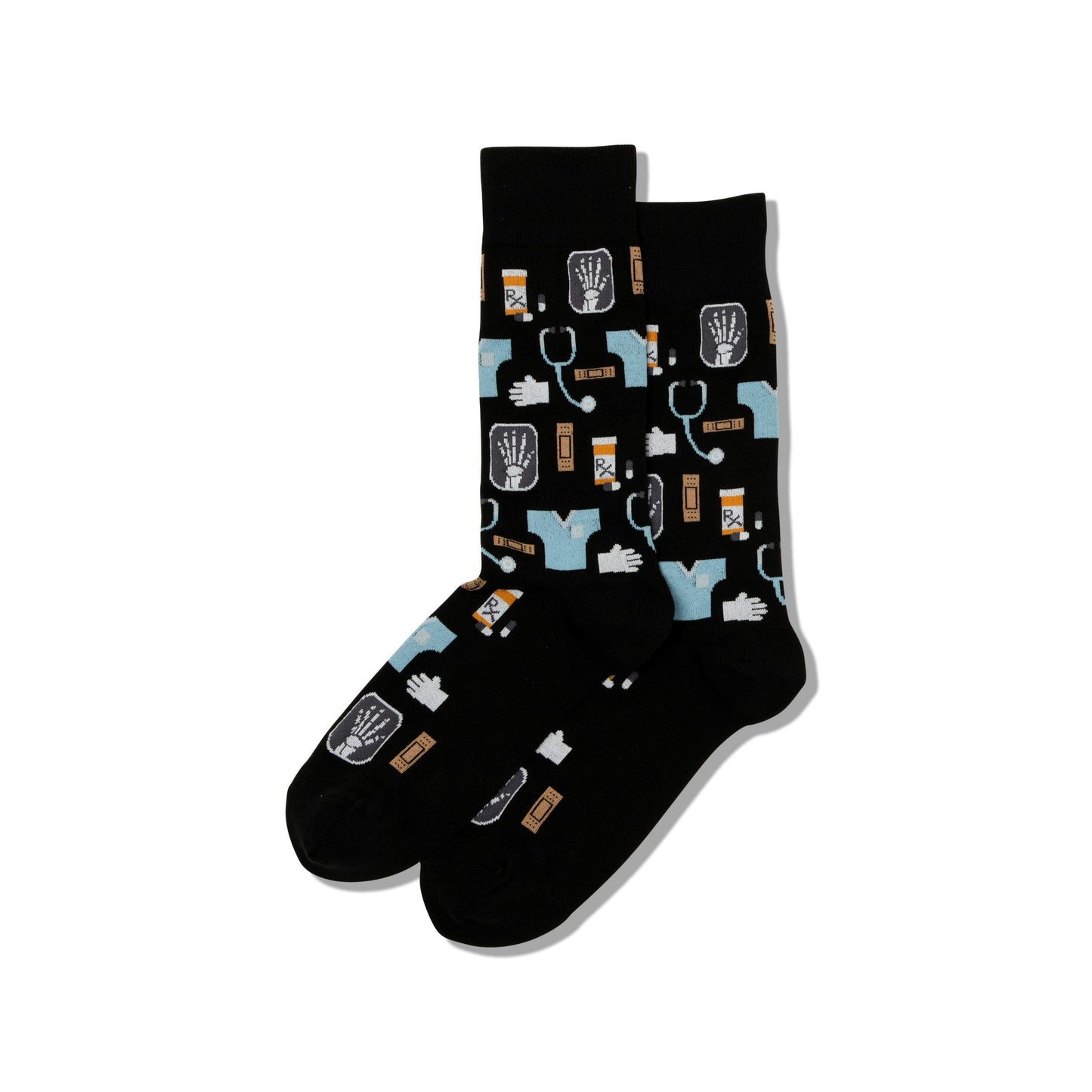 Hot Sox Men's Fun Pattern and Solid Crew Socks - 1 Pair Pack - Cool & Classic Novelty Fashion Design Socks