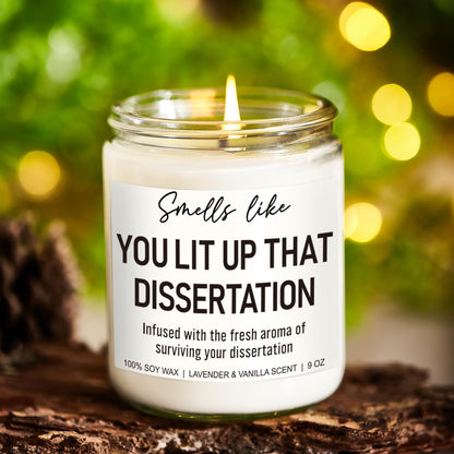 Younift Funny Grad Candle, Phd Graduation Gifts, 2026 Graduation Gifts for Doctorate for Her, Him, Women, Men - Congratulations Graduate - Presents for Doctoral Graduates, Students - 9 oz