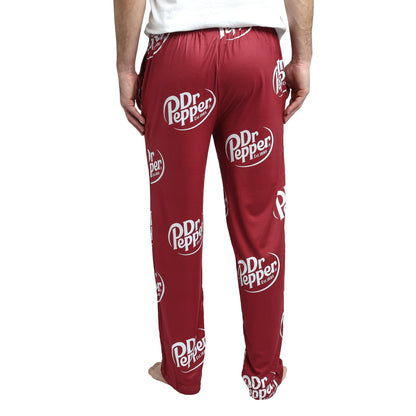 Dr Pepper Soda Logo All-Over Print Men's Sleep Pajama Pants