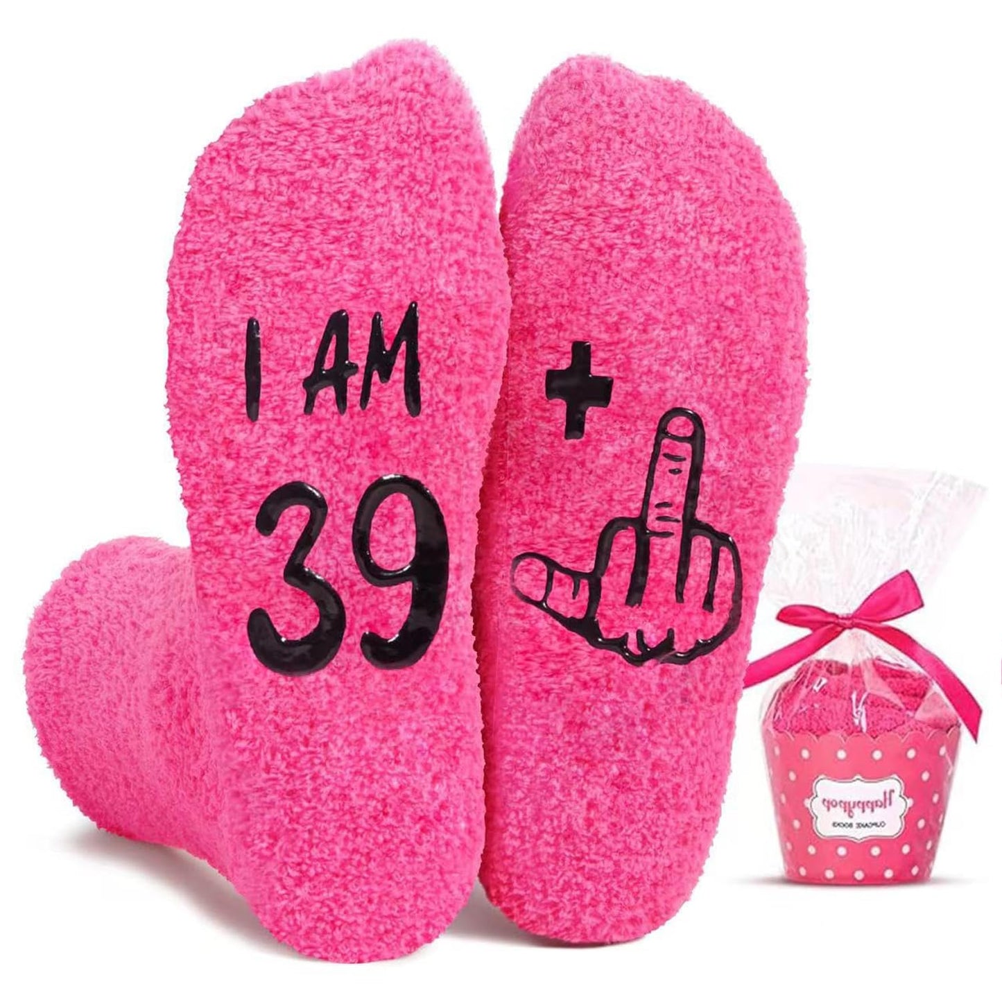 HAPPYPOP Birthday Gifts for Women - Socks for 36 37 38 39 40 Year Old Woman Her