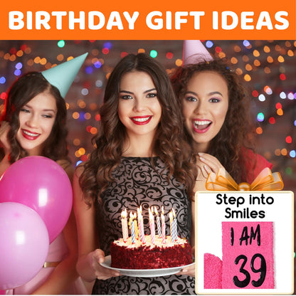 HAPPYPOP Birthday Gifts for Women - Socks for 36 37 38 39 40 Year Old Woman Her