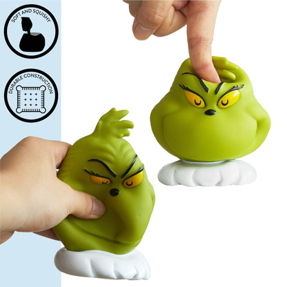Grinch Dr.Seuss Squishy Night Light 6" Soft LED Mood Lamp for Christmas Decor, Kids Bedrooms, Collectors & Gift Giving