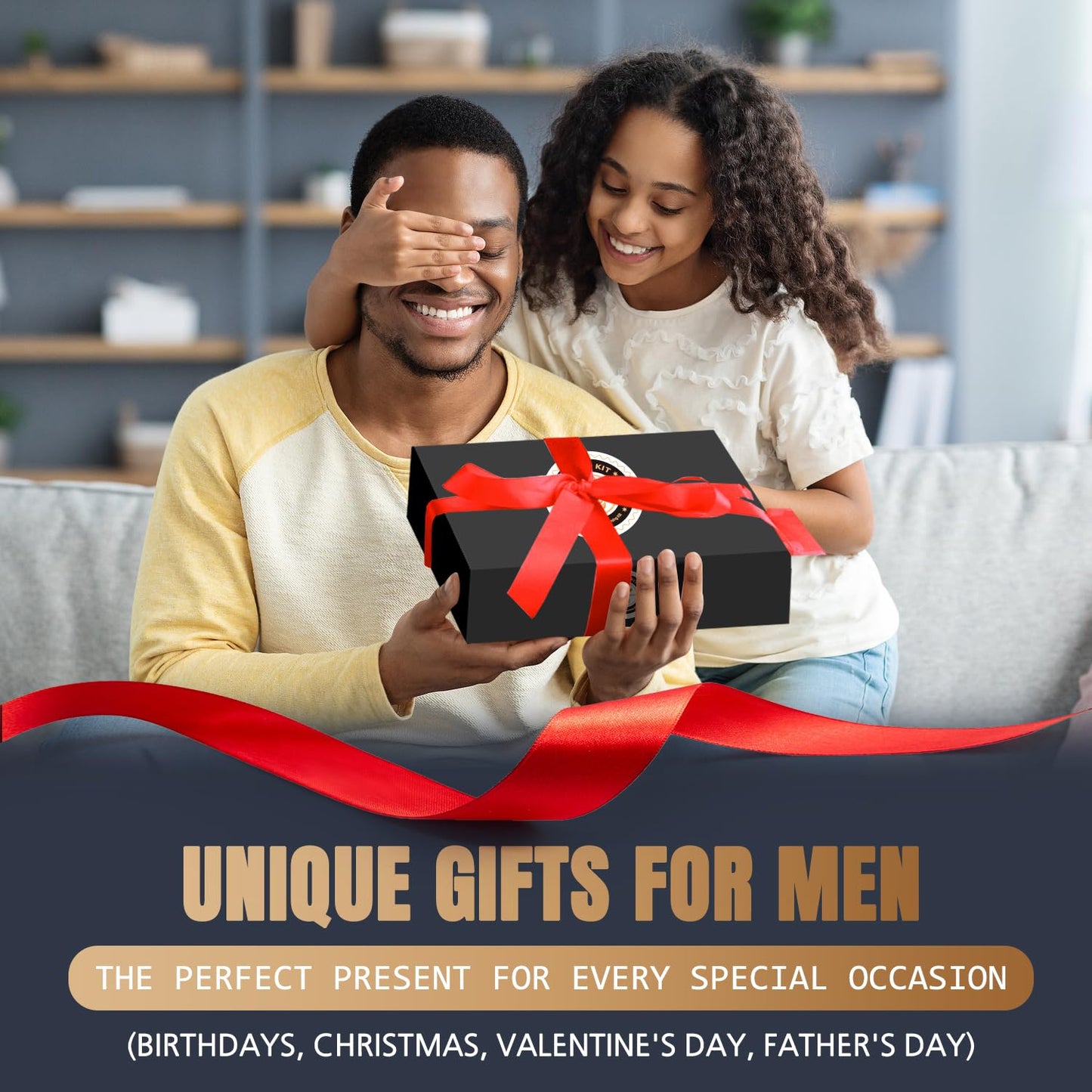 XIKEZAN Fathers Day Gifts for Dad Husband,Beard Kit Gifts for Men Grooming & Care w/Beard Conditioner, Wash,Oil,Balm,Birthday Valentines Easter Gifts for Mens Him Boyfriend Christmas Stocking Stuffers