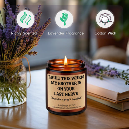 GSPY Scented Candle, Sister in Law Gifts - Birthday Gifts for Sister in Law, Brother - Funny Wedding, Bridal Shower, Mothers Day, Happy Birthday Ideas for SIL, Brothers Girlfriend, Future SIL, Bride