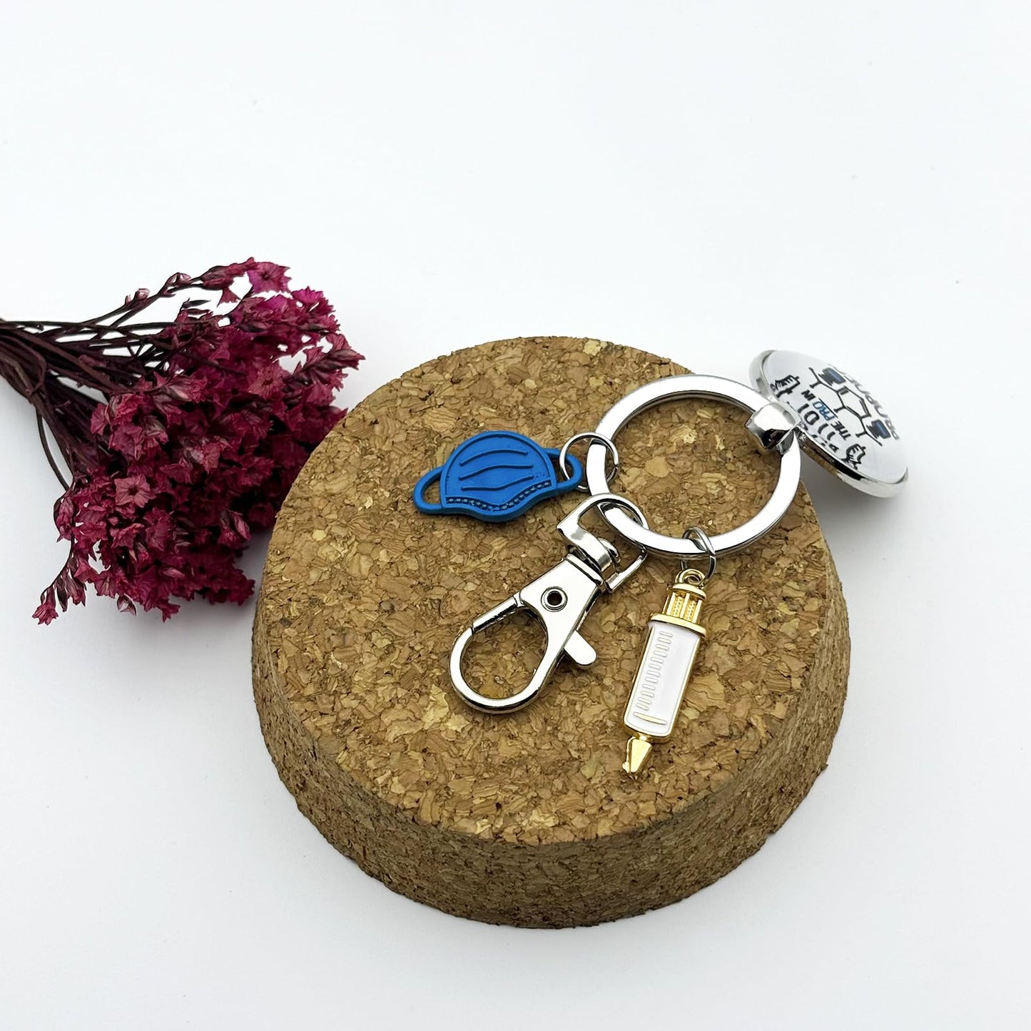 Anesthesia Gifts Anesthesiologist Keychain for Christmas Graduation Birthday Retirement Thank You Gifts for CRNA ICU RN Medical Nurse Anesthesia Assistant Surgical Tech Doctor Anesthetist Jewelry