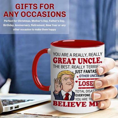 BECHUSKY Fathers Day Gift For Uncle - Best Uncle Gifts From Niece Nephew - Great Uncles Mugs - Best Uncles Ever Cup - Father Day, Birthday Gifts For Old Man, Elder - Uncles Coffee Mug 11 OZ