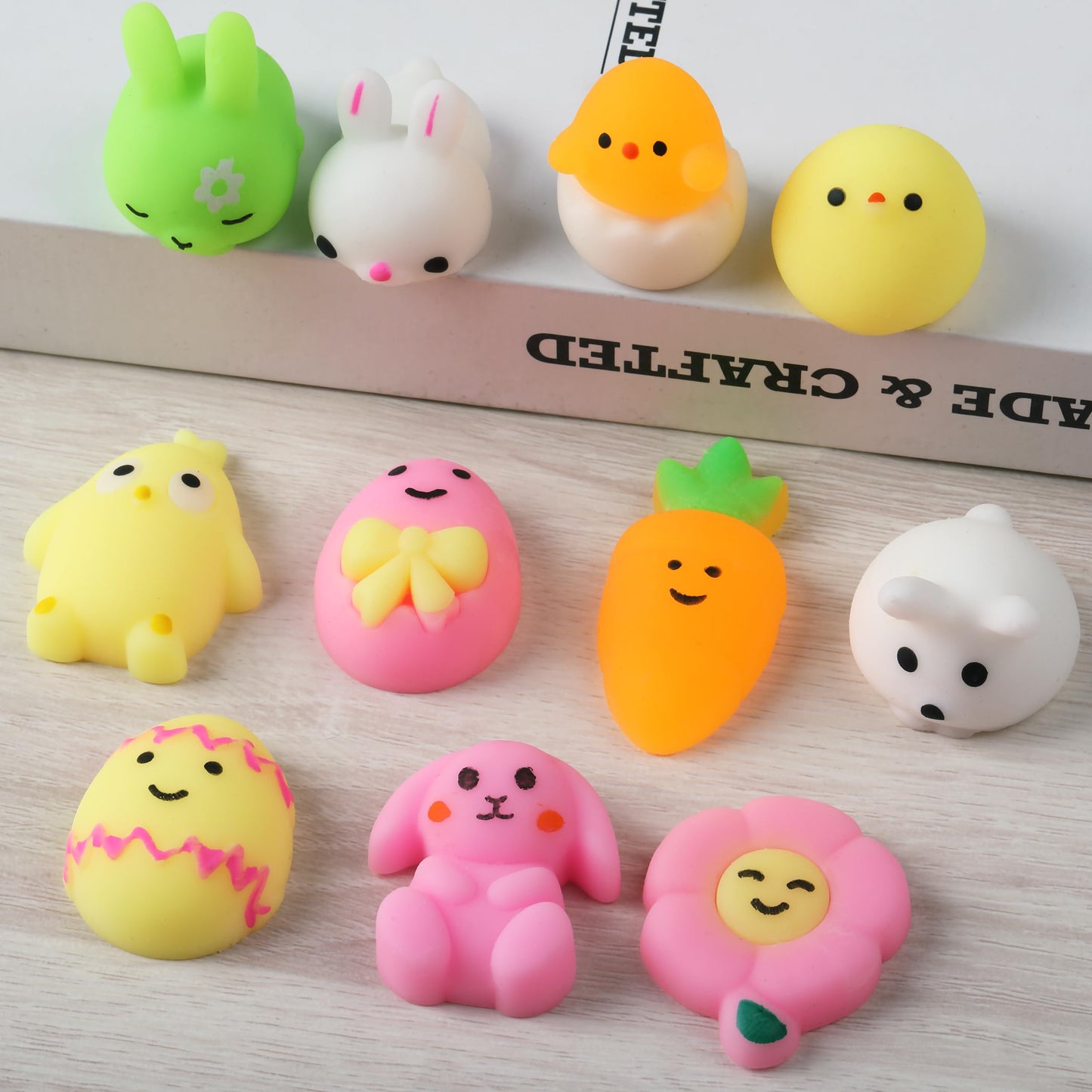 Mr. Pen- Easter Squishy Toys for Kids, 12 Pack, Washable Twistable Stretchy Squishies, Soft Stress Relief Sensory Toys for Squeezing, Easter Basket Stuffers, Party Favors & Classroom Rewards