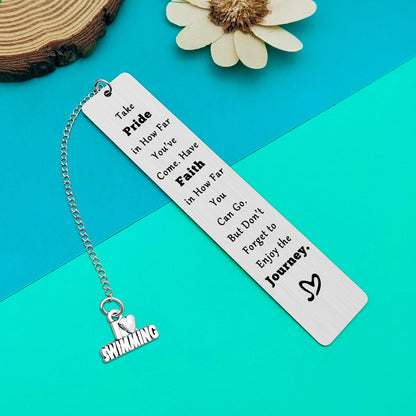 Swimming Lovers Gifts Swimming Gifts for Teens Inspirational Bookmark Gifts for Swimming Lovers Encouragement Swimmers Gift Swim Team Swim Coach Gift Swim Bookmark Gifts Christmas Birthday Gifts