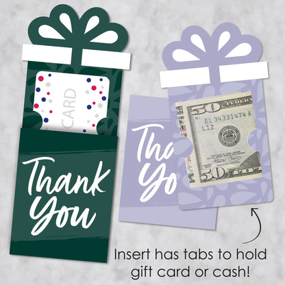 Big Dot of Happiness Assorted Elegantly Simple - Guest Party Favors Money and Gift Card Sleeves - Nifty Gifty Card Holders - Set of 8