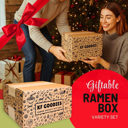 KF GOODIES Korean Ramen Variety Pack Gift Box (11 Count) - Spicy Buldak Noodle Assortment for Birthdays, College Care Packages, Office Snacks and Gifts