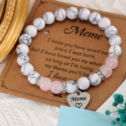 HUTIMY Meme Gift Grandma Women Birthday Best Mothers Day Funny Meme Bracelet