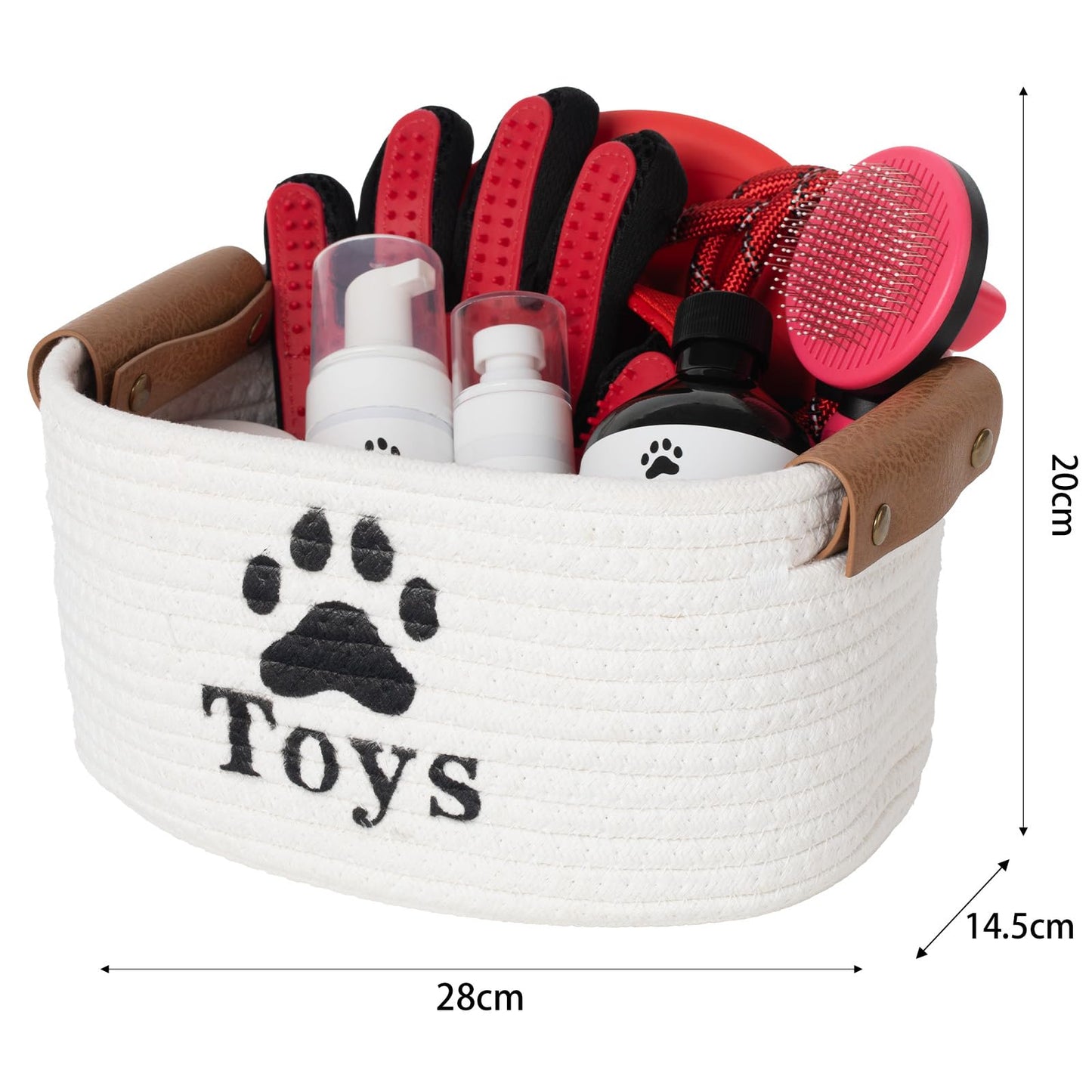 XXXL 20 Pieces Dog Gift Basket for Dogs, Pet Spa Gift Set with Shower Gel, Shampoo, Toys, Plush, Rubber, Rope, Training Toys, Birthday Gifts for Pet