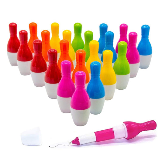 30pcs Bowling Ballpoint Pen Cute Cartoon Retractable Ball Pen (Random Color)