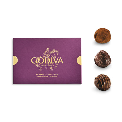 Godiva Dark Chocolate Truffle Gift Box, Belgian Dark Chocolates with Ganache Center, Gourmet Gift for Birthdays, Holidays, Kosher, 15 Pc