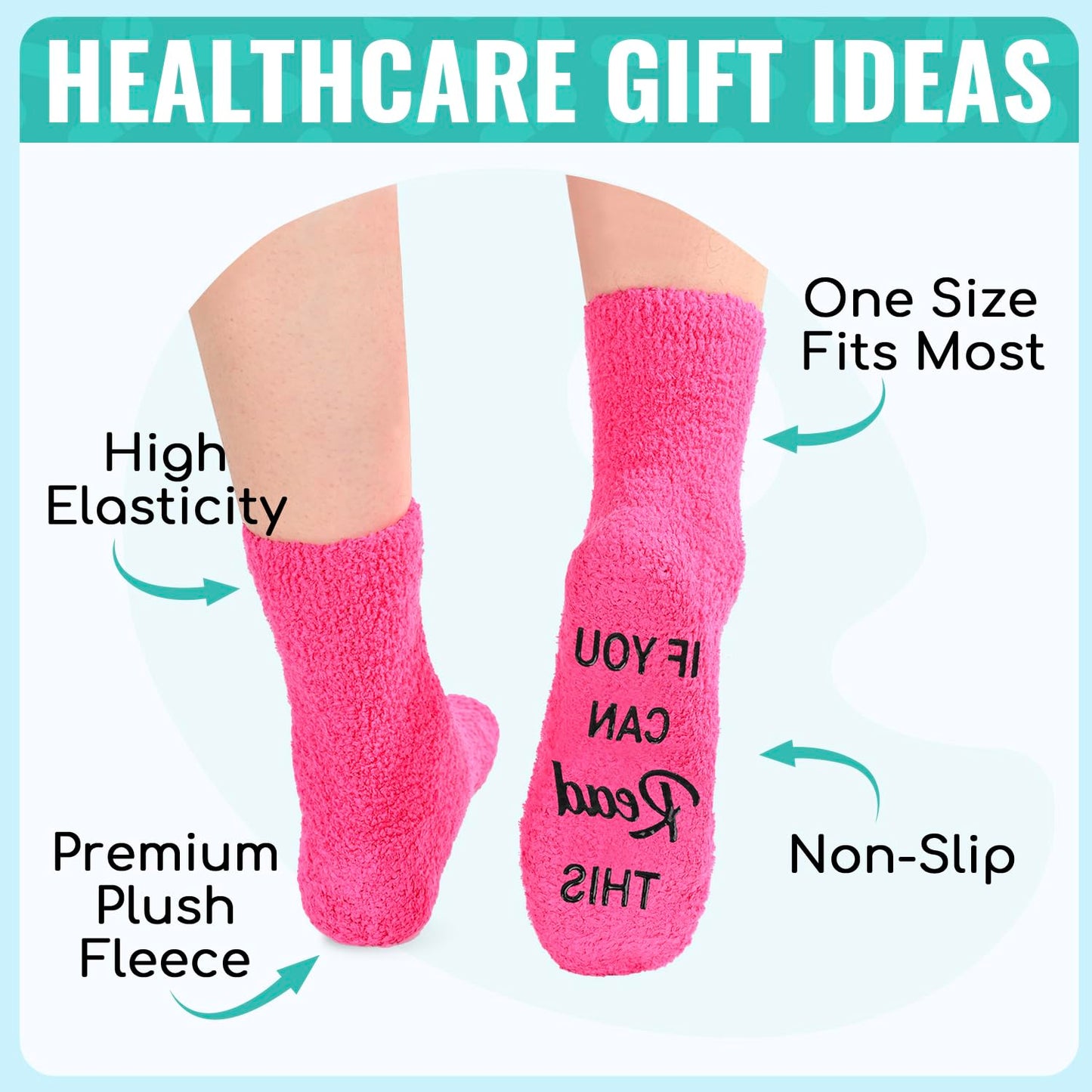 HAPPYPOP Nurse Vet Tech Gifts - Nurse Gifts for Women Female, Vet Tech Week Gift Socks