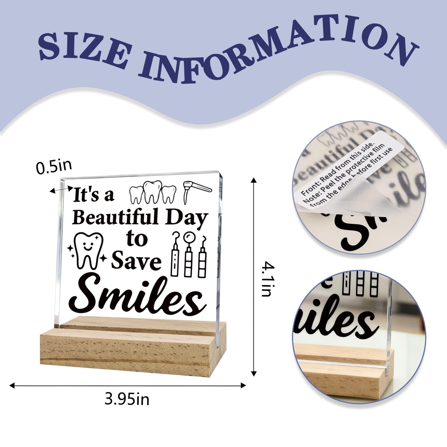 Dental Assistant Appreciation Gifts Dentist Gift for Women Men Dental Assistant Week Gifts Best Office Gift for Dentist Beautiful Day to Save Smiles