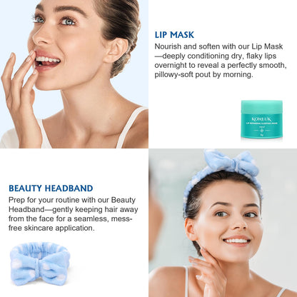 15 PACK Skincare Set with Facial Masks, Under Eye Patches, Face Mist, Lip Mask, Headband, Skin Care for Women, Travel Kit & Birtuday Gifts for Teens Girls, Thank You Gift for Mom, Teacher Gifts