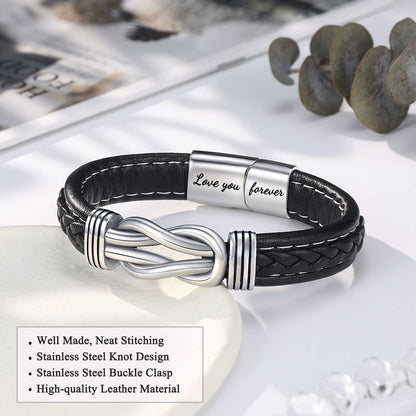 To My Son/Grandson/Nephew Bracelet, Gifts for Teens Boys Men Inspirational Bracelet for Birthday Confirmation Graduation Back to School Christmas Gifts