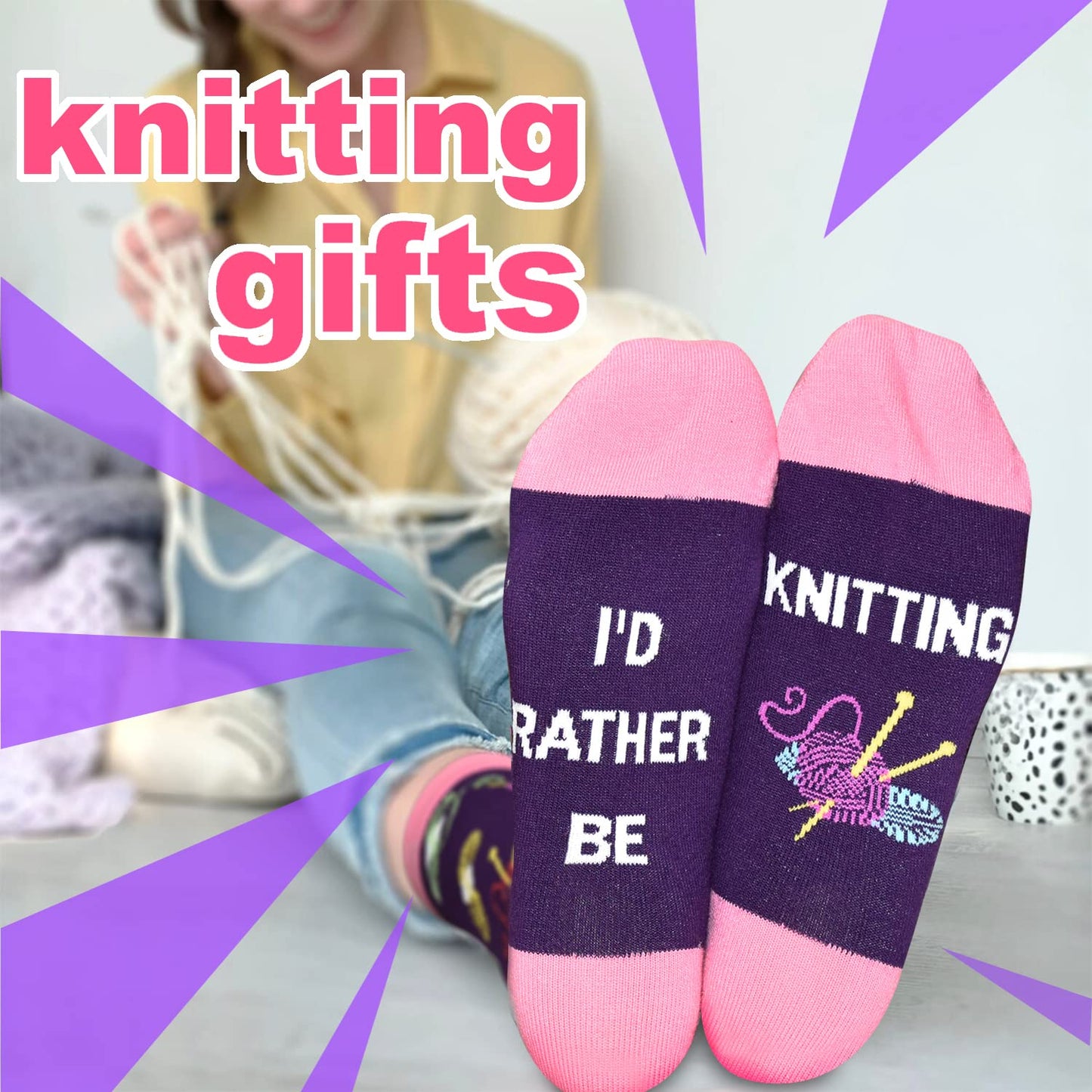 GOLIN Novelty Socks for Women - Funny Gifts for Her, Mom, Grandma and Coworker