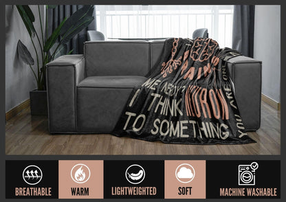 Huglanket Neuroscience Gifts Blanket, Neurons Flannel Throw Blanket for Neuroscientists, Neurologists, Pharmacists, Brain Science Funny Unique Birthday 50"*65"