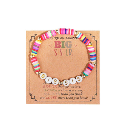 Big Sister Bracelets Big Bro Bracelets for Women Men Birthday Jewelry Gifts Bracelets Sister Jewelry