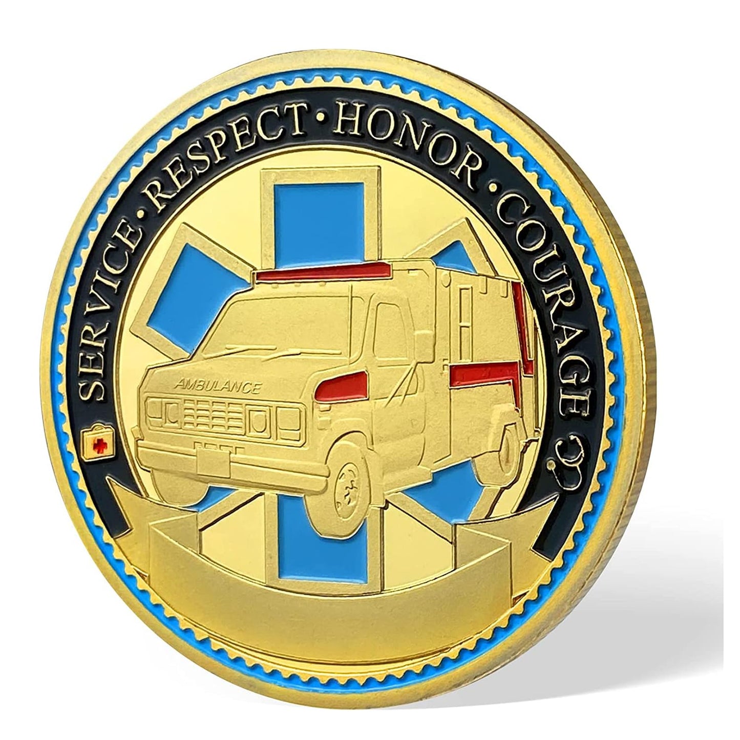 Paramedic's Prayer Coin EMT Challenge Coin