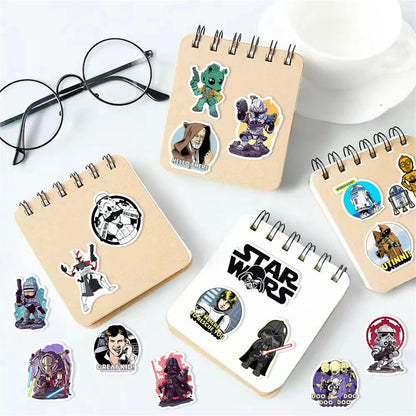100PCS Star Wars Stickers Water Bottle Stickers Laptop Computer Bedroom Wardrobe Car Skateboard Motorcycle Bicycle Mobile Phone Luggage Guitar DIY Decal
