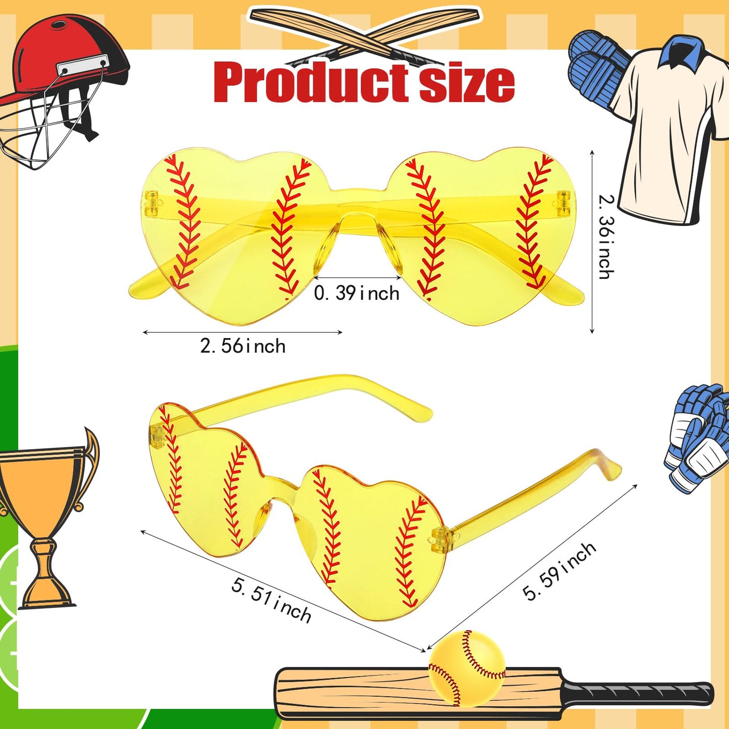 Tellegloww Sport Glasses Football Volleyball Soccer Tennis Softball Basketball 2026 Senior Night Gift for Team Party Favor