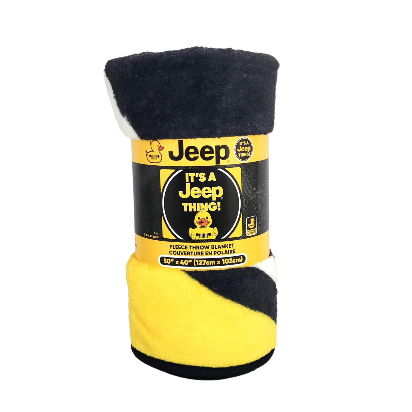 Jeep Ducks Throw Blanket | Officially Licensed Soft and Cozy Heavyweight 280 GSM Flannel | 50 Inch x 40 Inch | It's a Jeep Thing