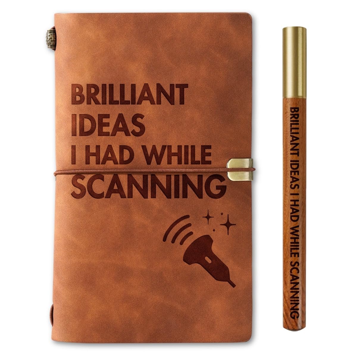 InnoBeta Sonographer Gifts, Embossed Refillable Notebook with Pen for Christmas & Birthday, 7.8"x5"