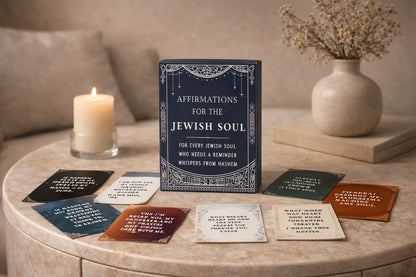 Isaac Liev Positive Jewish Affirmation Cards for Men & Women Kids & Teens– 50 Spiritual Daily Affirmation Quotes Card Deck – Meaningful Jewish Gifts Judaica Gift for Friend, Shabbot Host & Holidays