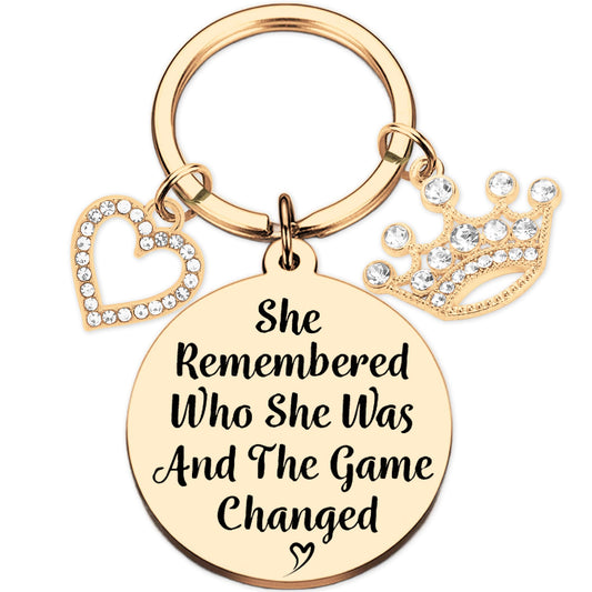 Funny Keychain Divorce Gifts for Women - Breakup Gift Inspirational Keychains, for Friends Birthday Key Chain