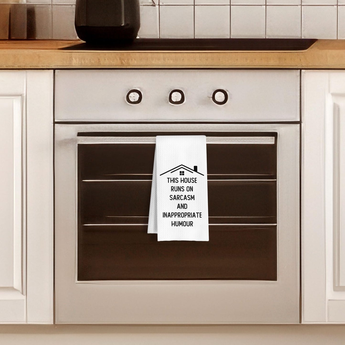 Funny Housewarming Gifts Kitchen Towels, Adult Humor Gifts Dish Tea Towels, House Warming Gift New Home Decorative Hand Towel for Bathroom Kitchen, 16x24 Inch
