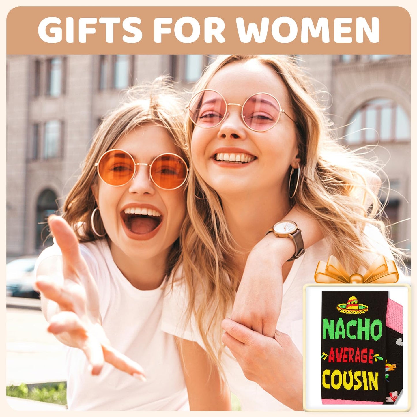 HAPPYPOP Mothers Day Gifts - Mother Daughter Sister in Law Socks, Aunt Niece Sister Socks