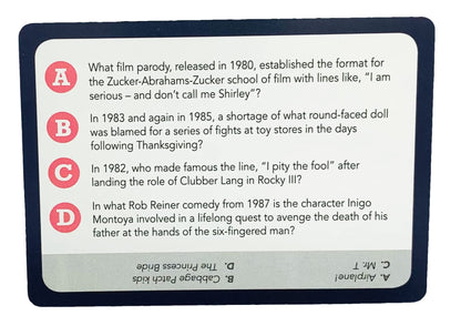 You Gotta Know 1980s - Trivia Game