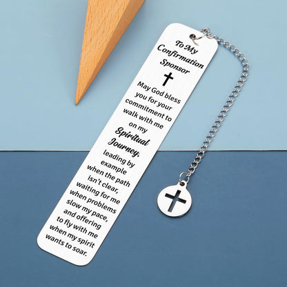 Confirmation Sponsor Gifts for Women Men Confirmation Decorations Christian Confirmation Bookmark Baptism Gifts Confirmation Gifts for Teenage Boys Girls Catholic Confirmation Sponsor Appreciation