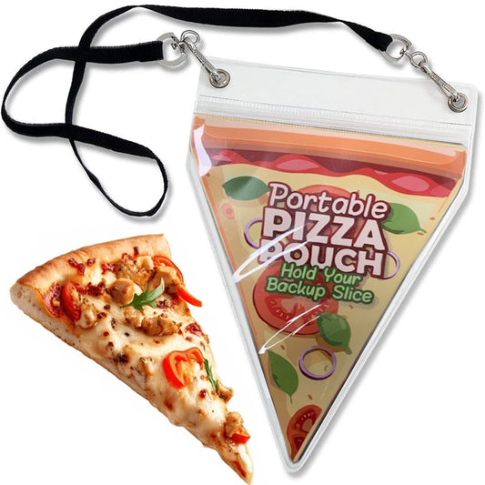 Portable Pizza Pouch - Great Gag Gift, Stocking Stuffer, Or For The Pizza Lover!