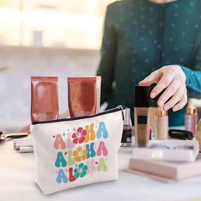Hawaii Makeup Bag, Hawaii Gifts For Women Men, Sea Island Makeup Pouch, Travel Toiletry Bag With Zipper, Birthday Graduation Christmas Gifts For Women Mom Sister Best Friend Bestie Her