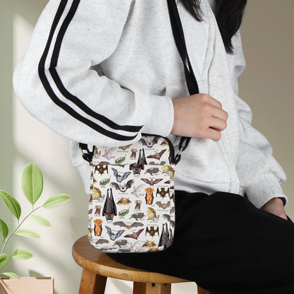 G2TUP Bat Crossbody Bag Bat Themed Gifts Bat Species Gifts Vampire Bat Gift Bat Lover Shoulder Bag