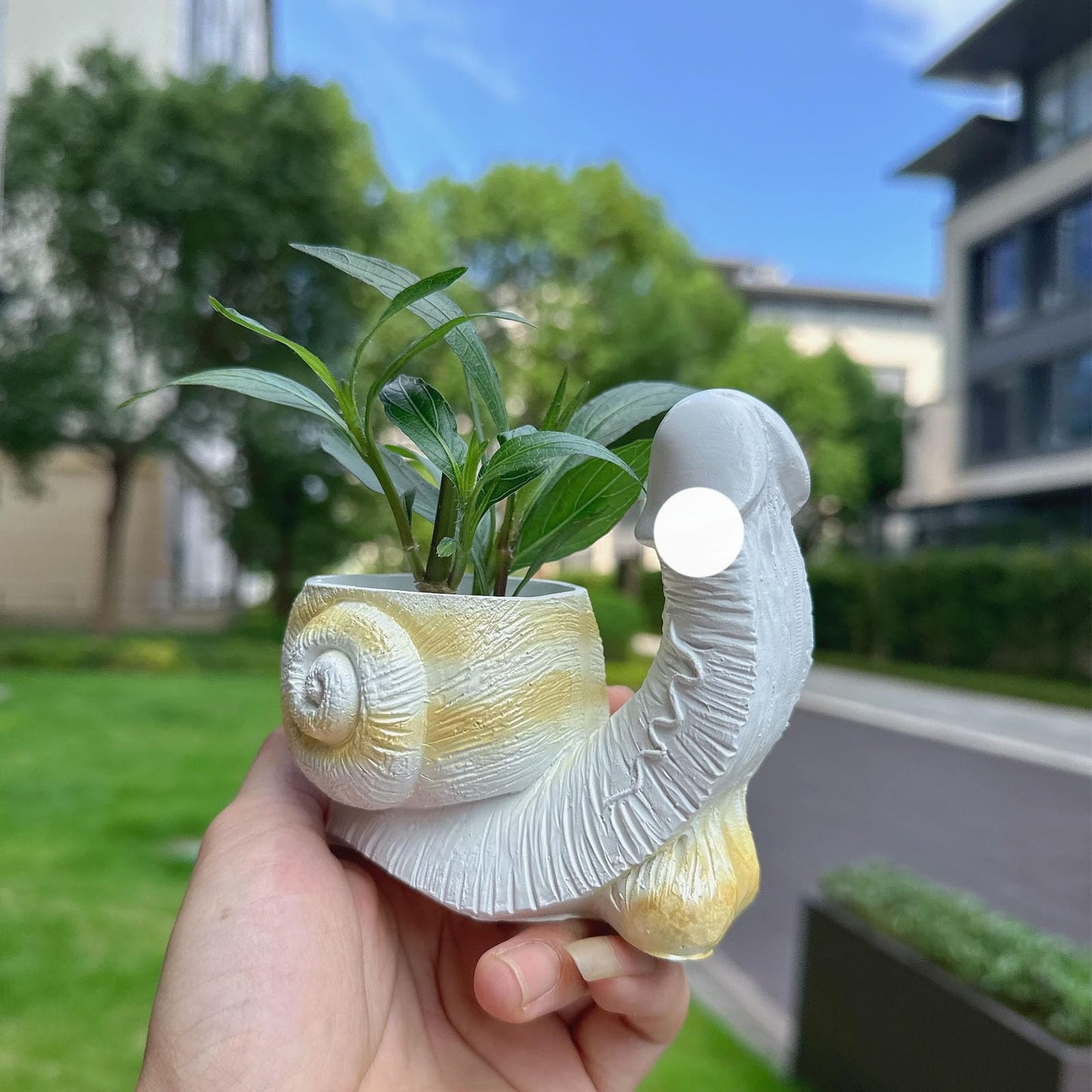 Snail Planter Penis Planter Penis Plant Snail Flower Pot Indoors and Outdoors Resin Fun Flower Pot Mischievous Joke Gift