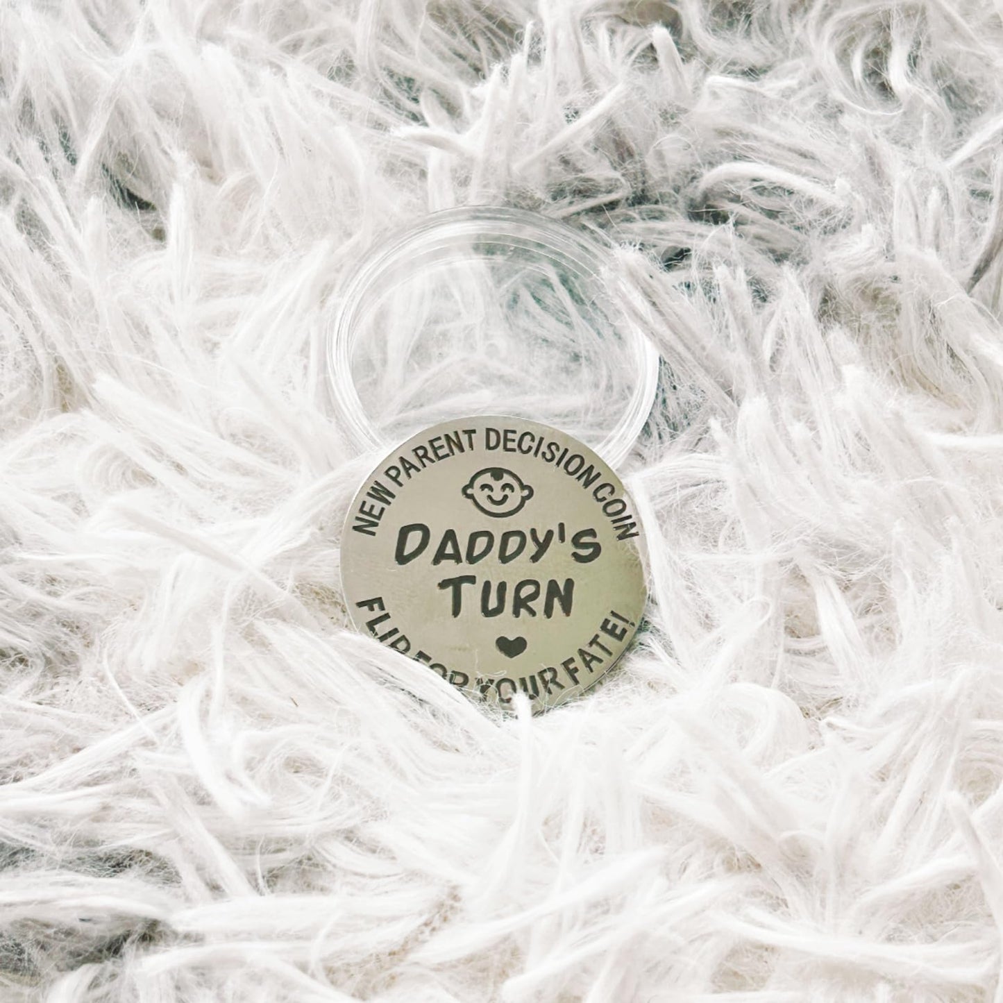 Mom Daddy Funny Decision Coin for Women Men Parent New Baby Gift for First Time Moms Dads Pregnancy Mothers for Moms Dads Mummy to Be Birthday Present