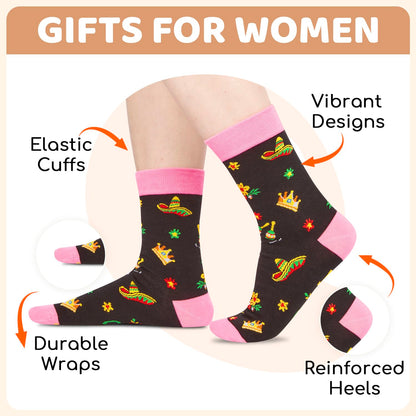 HAPPYPOP Mothers Day Gifts - Mother Daughter Sister in Law Socks, Aunt Niece Sister Socks