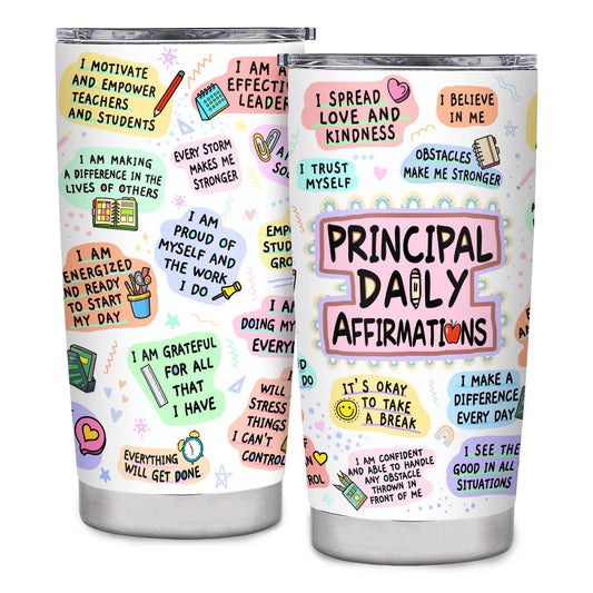 Principal Gifts, Principal Appreciation Gifts, 20oz Principal Tumbler, Principal Gifts for Women, Best Gift for Principal Day, Teacher Appreciation Day, Birthday, Retirement