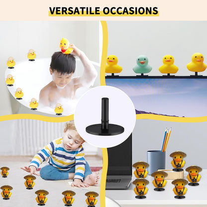 40pcs Duck Plug, Flock Locker Rubber Duck Holder Dashboard for Jeep Dash & Fixed Display, Gift for Jeep Lover, Double-Sided Stickers Included (40pcs)