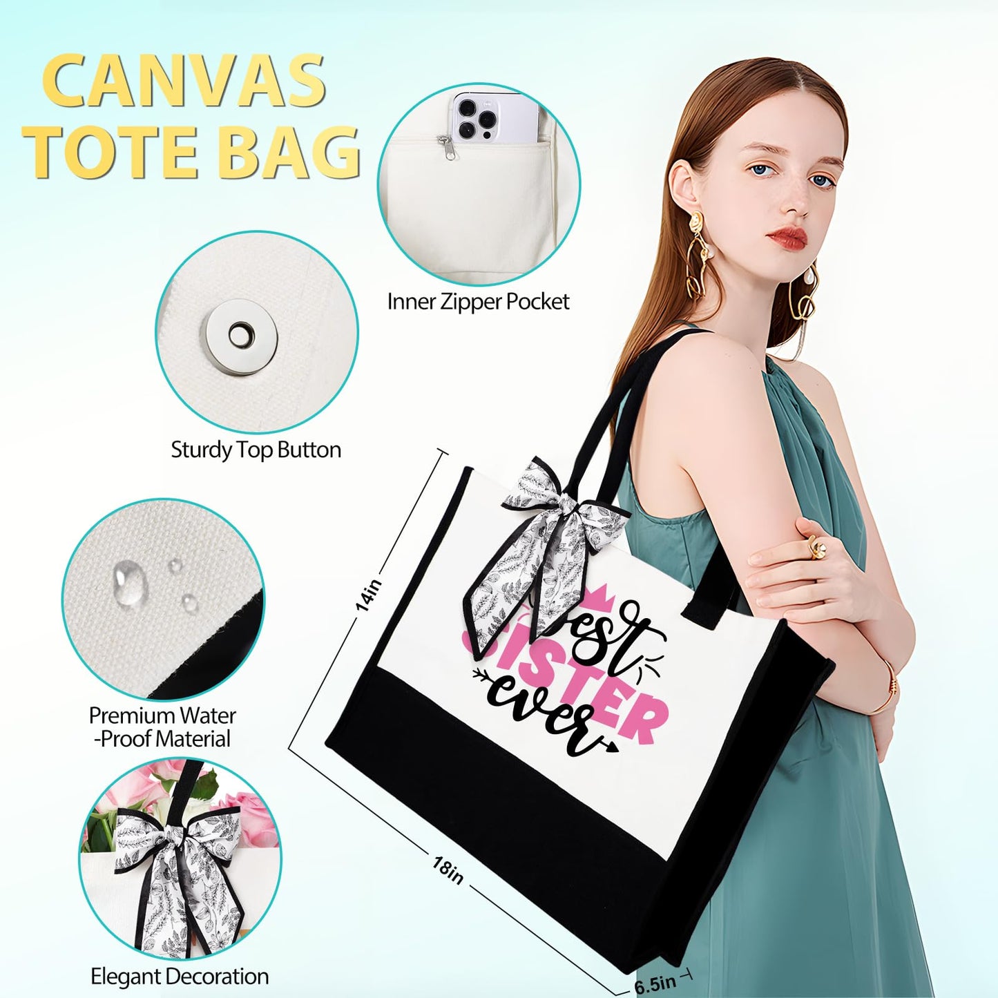 Suhctuptx Sisters Gifts from Sister, Birthday Gift Christmas Gifts Best Ever Gift Basket Cool Ideas for Sis Adult in Law