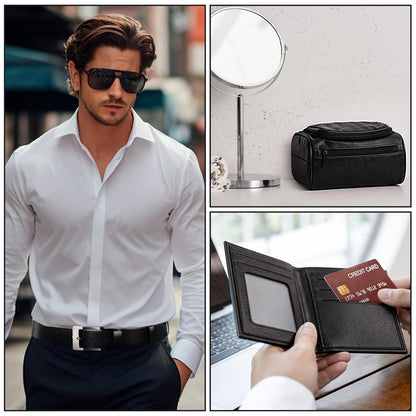 Glitopper 11 Pcs Birthday Gifts for Men Father Gifts Box for Men Self Care Gift Baskets Set for Dad Husband Boyfriend
