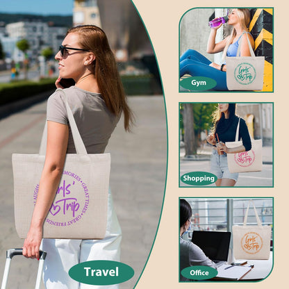 4 PCs 5 Pcs 6 Pcs Friend Trip Gifts Favors, 2026 Friendship Gifts, Tote Bag with Inner Porket Weekender Bags for Women