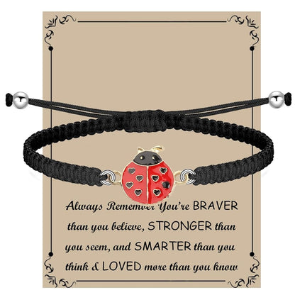 BNQL Ladybug Bracelets Gifts for Women Girls Ladybug Charm Bracelet Ladybug Jewelry Inspiration Ladybug Gifts Ladybug Lover Gifts