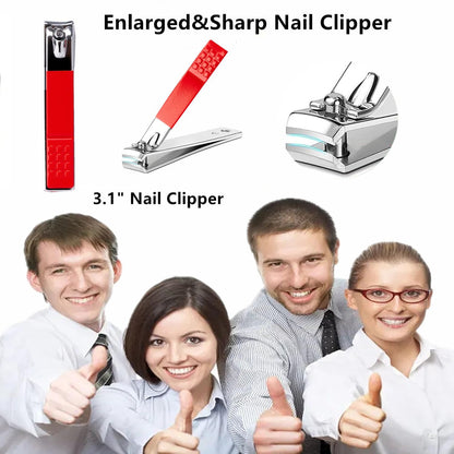 Nail Clippers for Women Manicure Kit for Women Men Manicure Set Nail Clipper Set Toenail Fingernail Travel Nail Clippers Kit Personal Care Tools with Travel Case Manicure Tools Grooming Kit Gifts